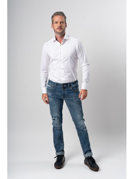 Camicia uomo tinta unita