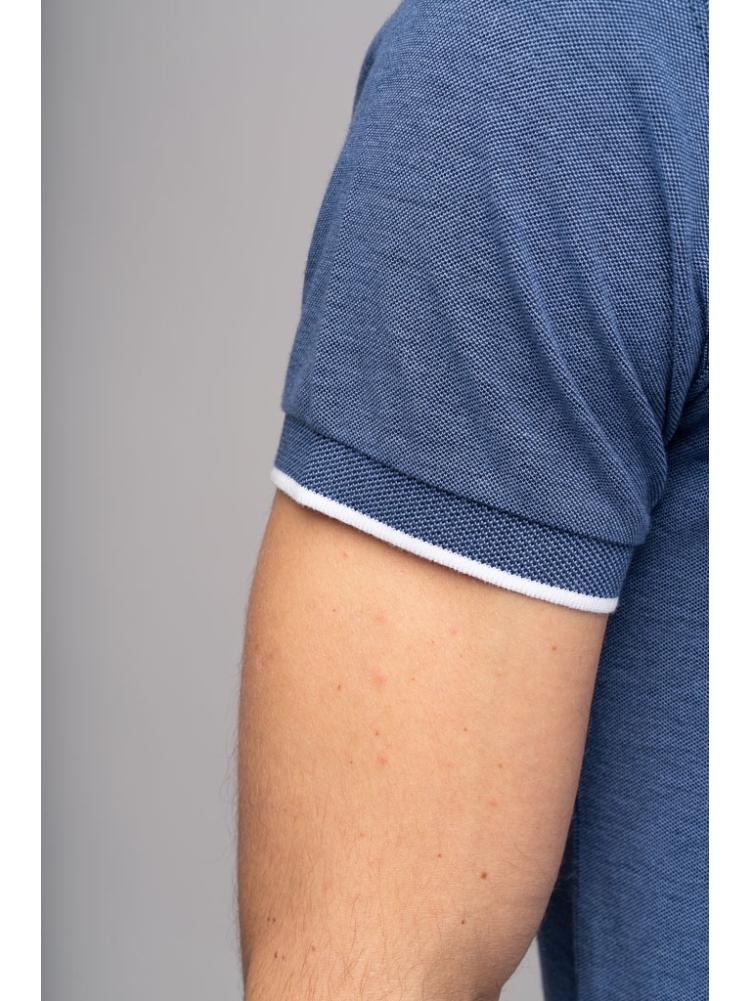 Polo uomo in cotone melange