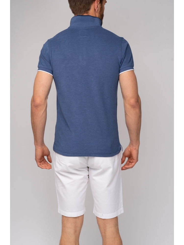 Polo uomo in cotone melange