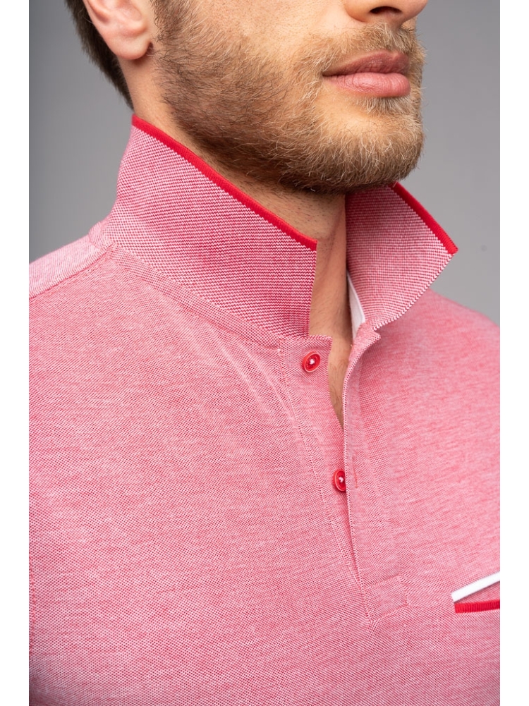 Polo uomo in cotone melange