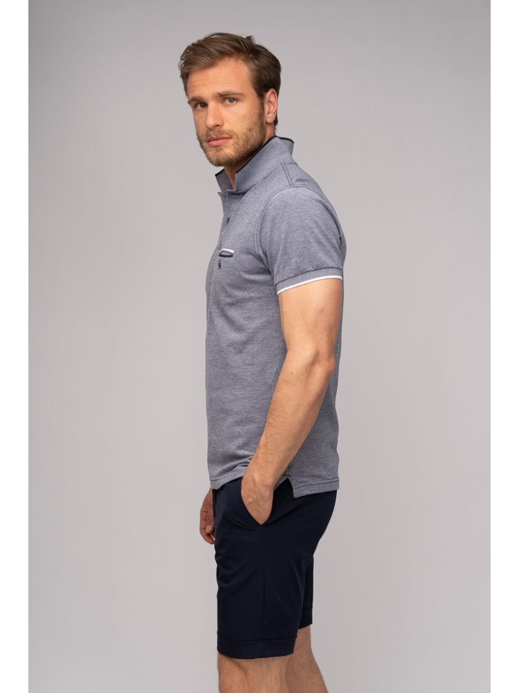 Polo uomo in cotone melange