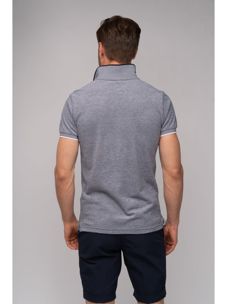 Polo uomo in cotone melange