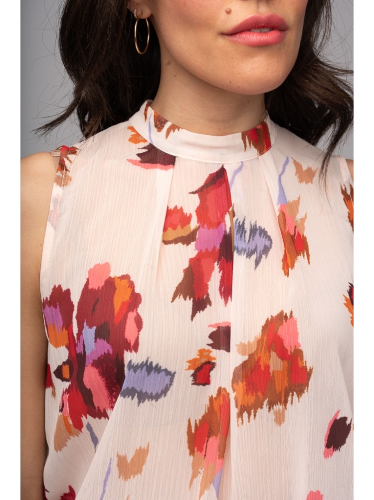 Blusa donna smanicata