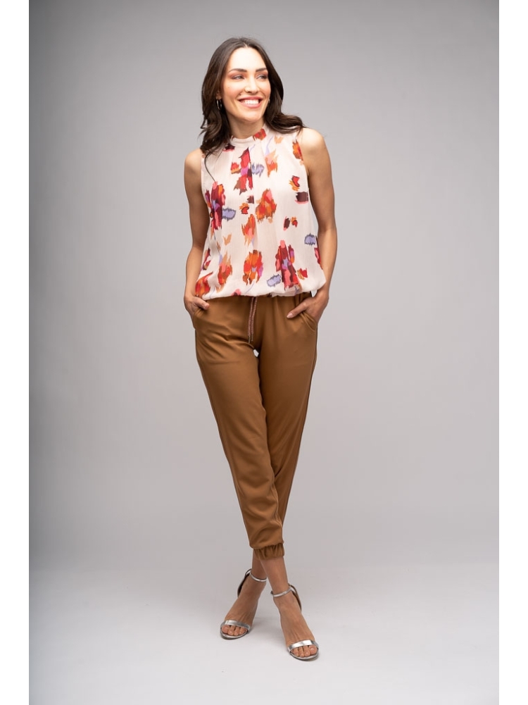 Blusa donna smanicata