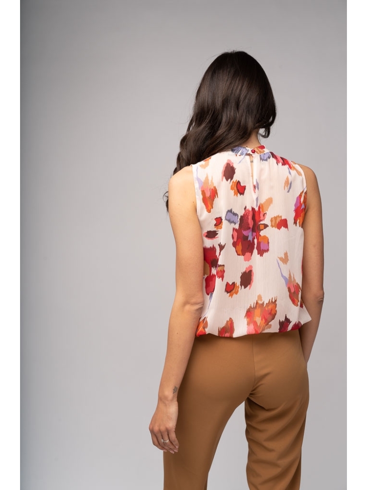Blusa donna smanicata