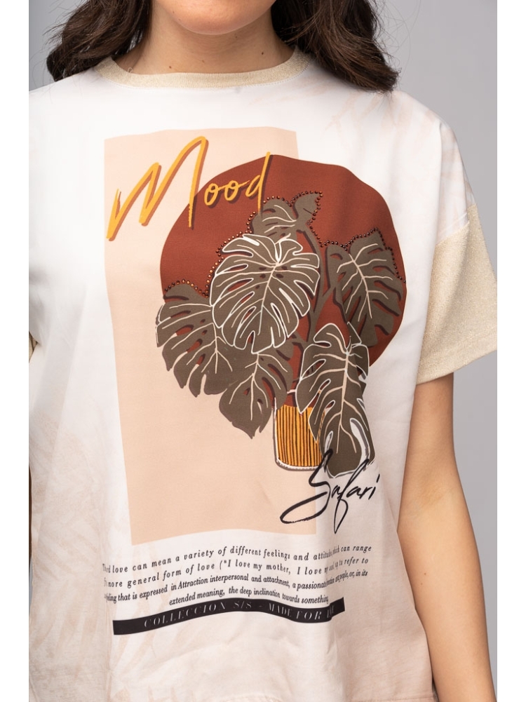 T-shirt donna stampata