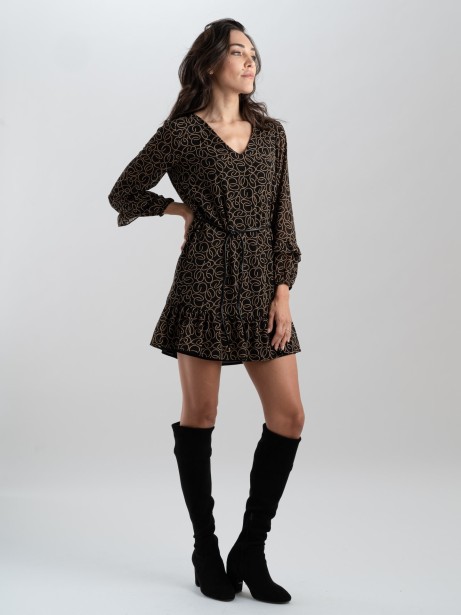 Abito stampa geometrica 2