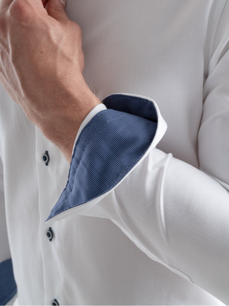 Camicia uomo tinta unita in tessuto...