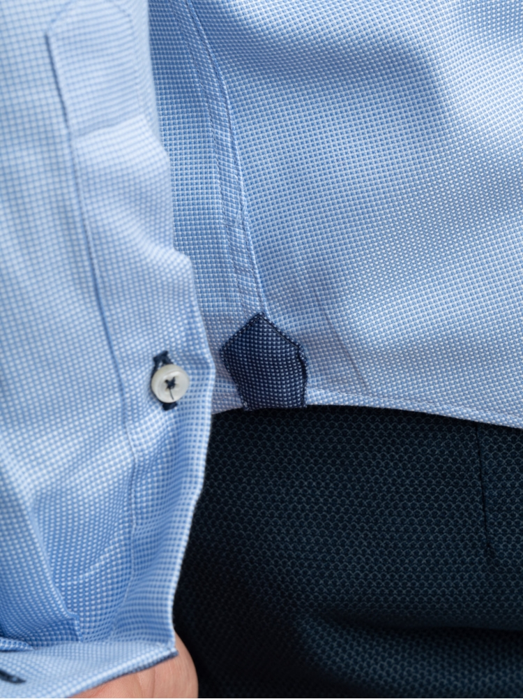 Camicia uomo tessuto microarmatura...