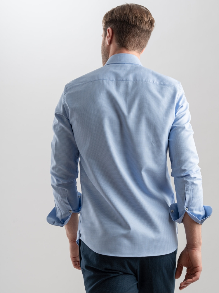 Camicia uomo tessuto microarmatura...