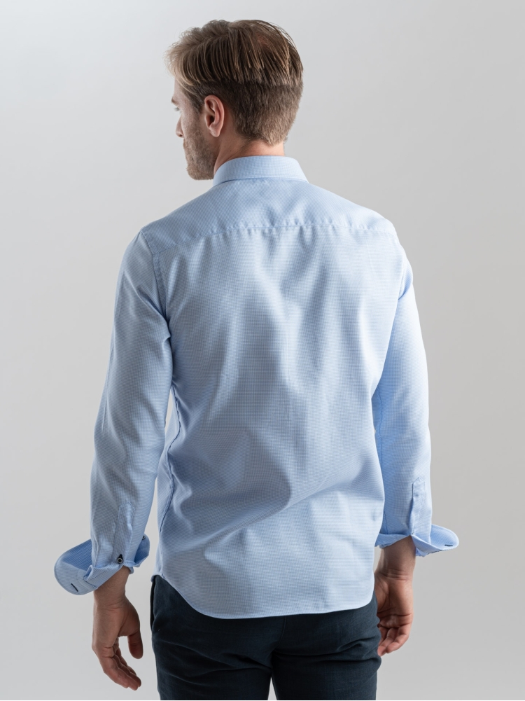 Camicia uomo tinta unita azzurra...