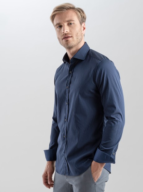 Camicia uomo gessata in... 2