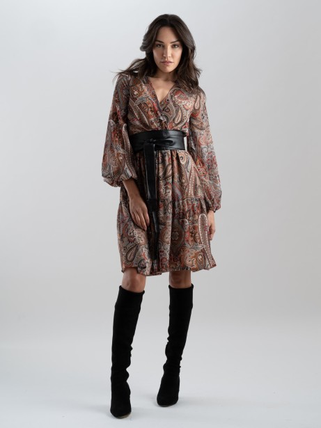 Abito stampa cashmere