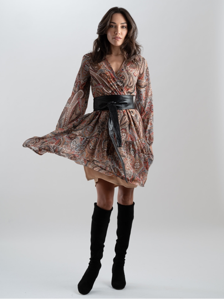 Abito stampa cashmere