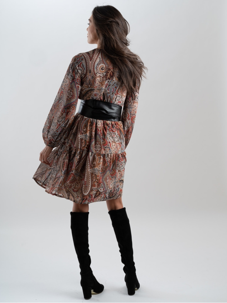 Abito stampa cashmere