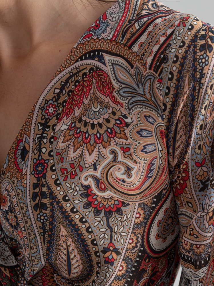 Abito stampa cashmere