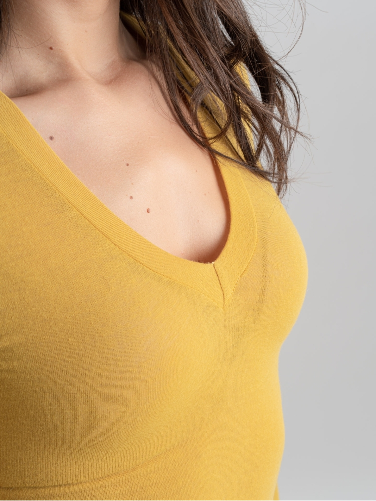 Maglia donna scollo V