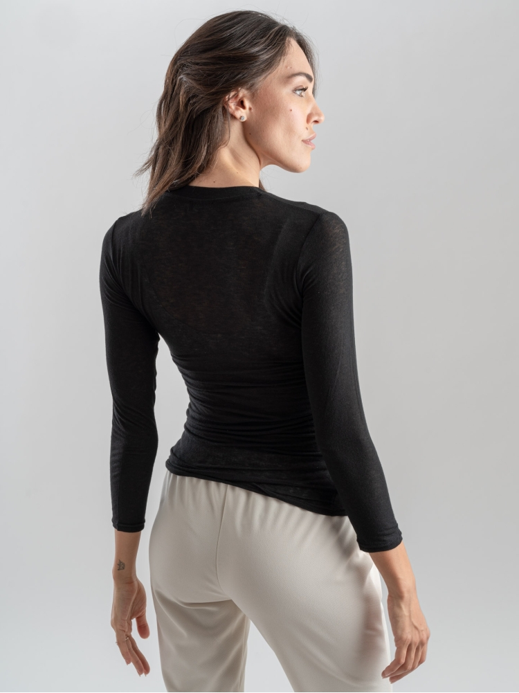 Maglia donna scollo V