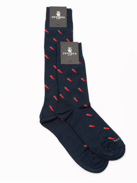 Calze uomo in cotone fantasia cornetto