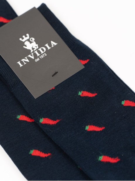 Calze uomo in cotone fantasia cornetto 2