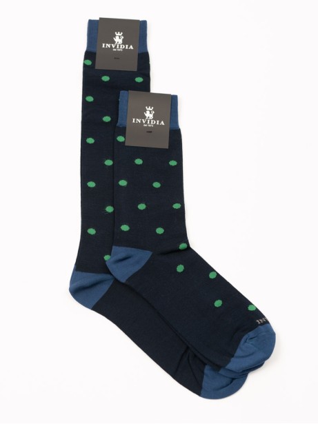 Calze uomo in cotone pois