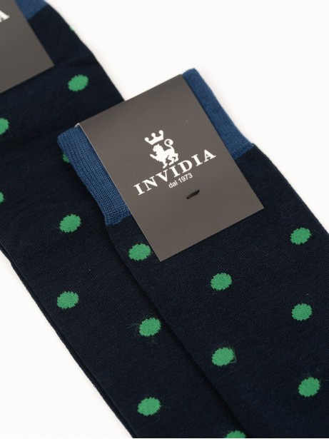 Calze uomo in cotone pois 2