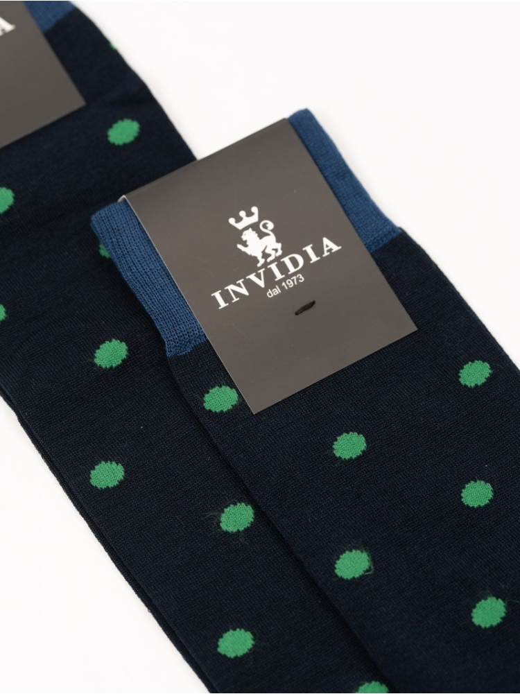 Calze uomo in cotone pois