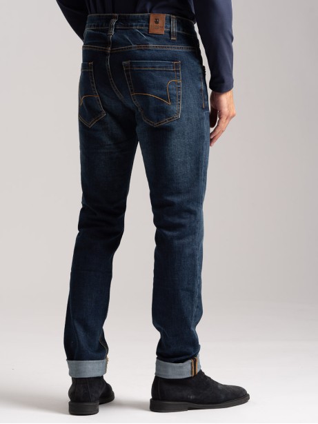 Jeans uomo 5 tasche lavaggio scuro 2
