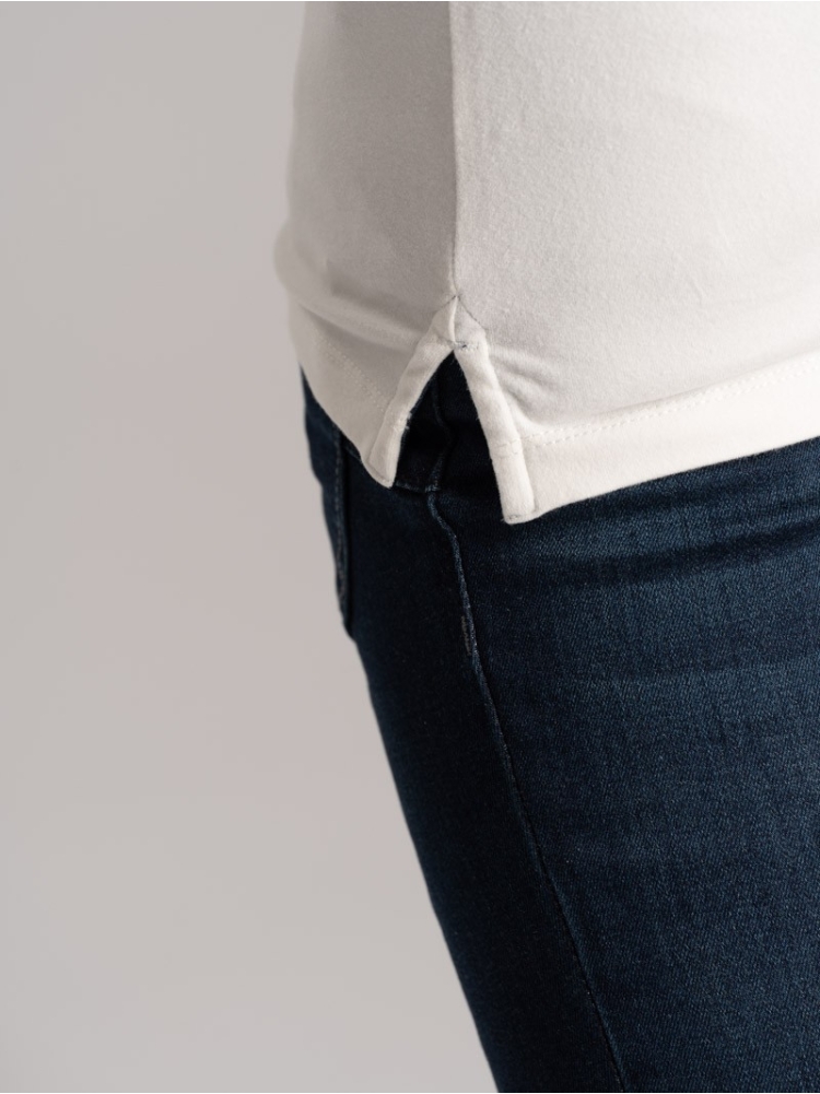 Polo donna jersey stretch con lunetta interno collo