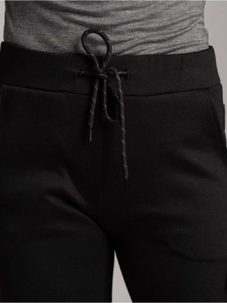 Jogger TECNO donna in tessuto bicolore con zip invisibili