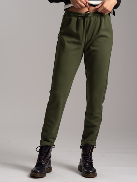 Pantalone donna  stile joggings con coulisse