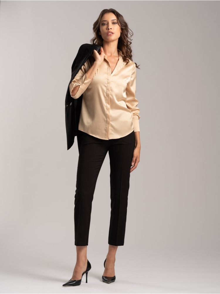 Camicia donna in Satin linea classica