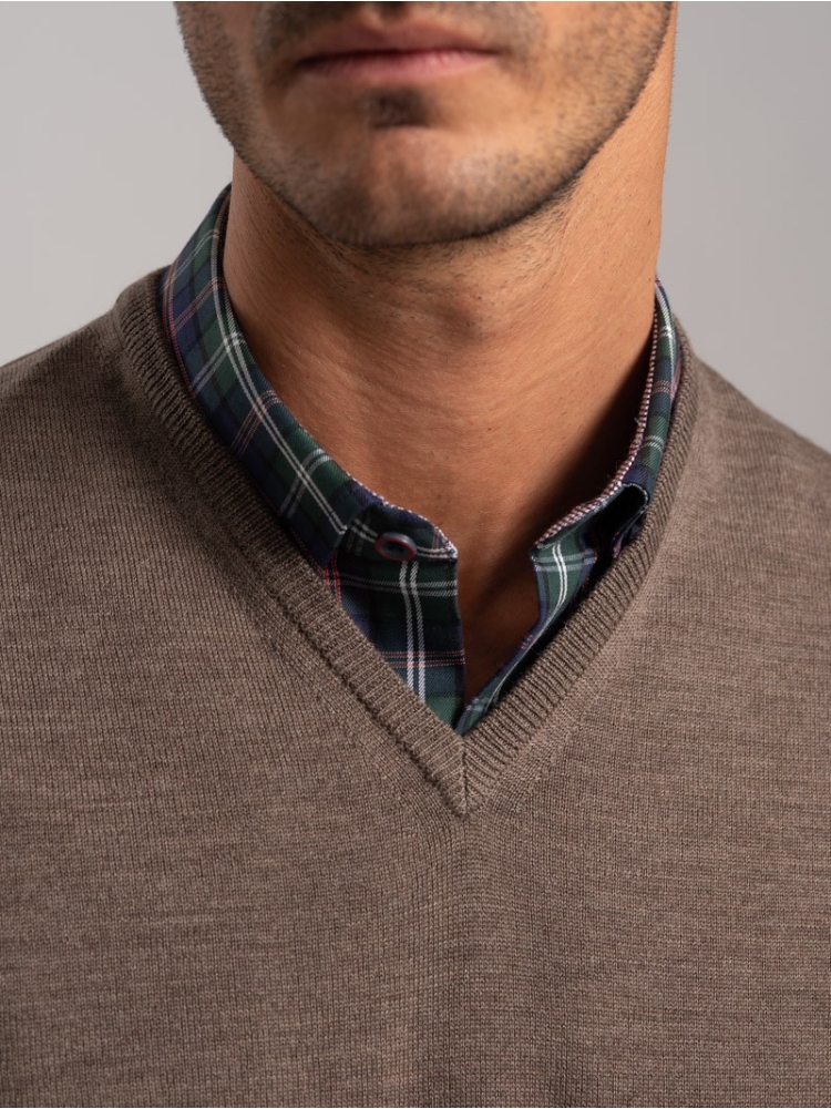 Gilet uomo smanicato lana merino