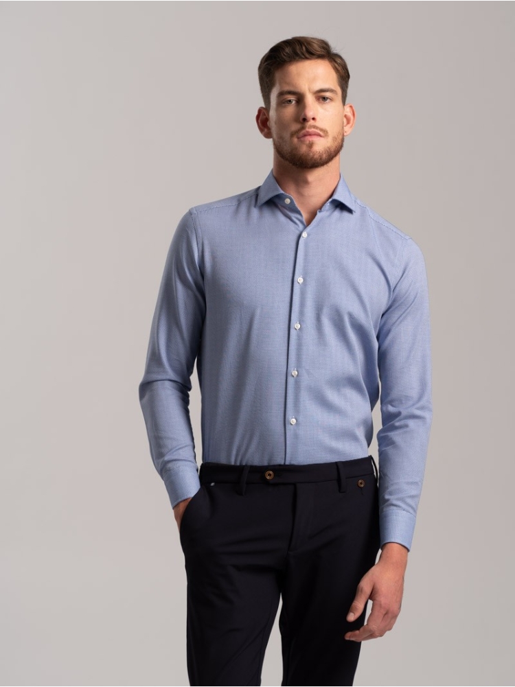 Camicia uomo in tessuto armaturato...