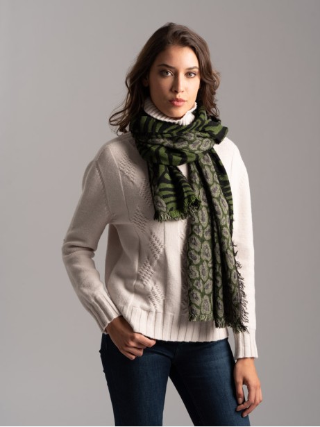 Sciarpa donna disegno animalier