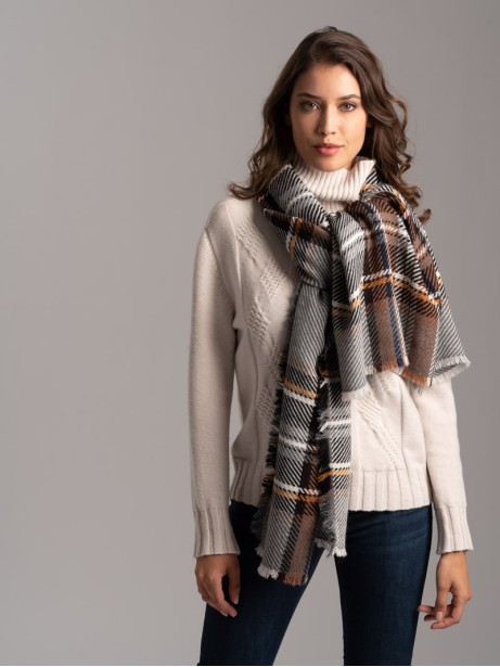 Sciarpa donna madras multicolor