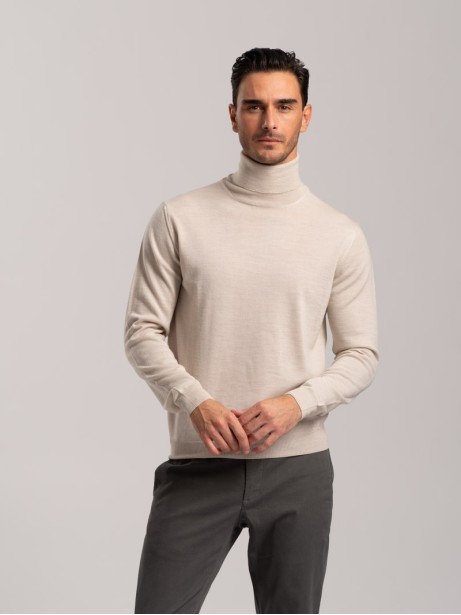 Maglia uomo dolcevita tinta... 2