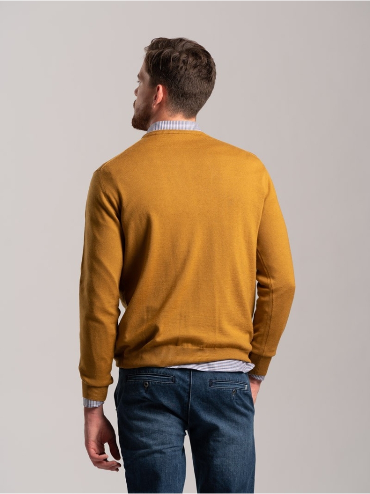 Maglia uomo lana merinos girocollo