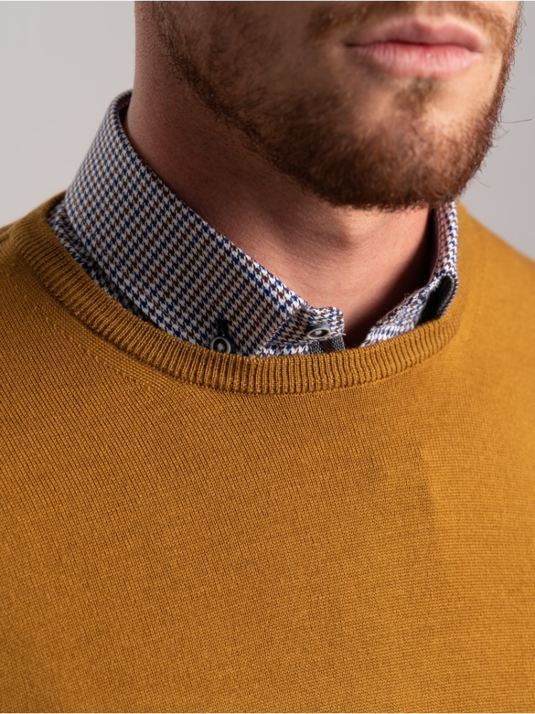 Maglia uomo lana merinos girocollo