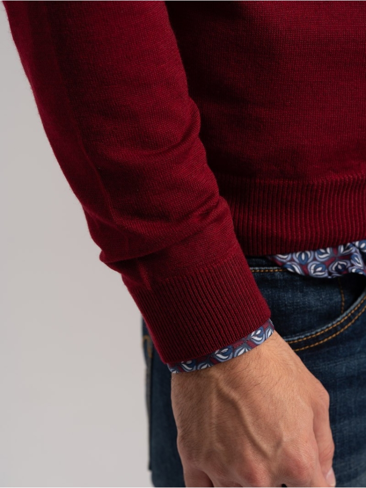 Maglia uomo lana merinos girocollo