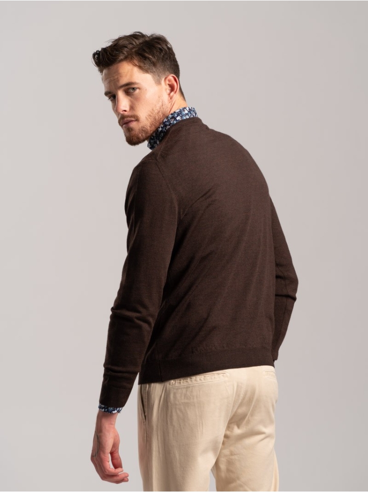 Maglia uomo lana merinos girocollo