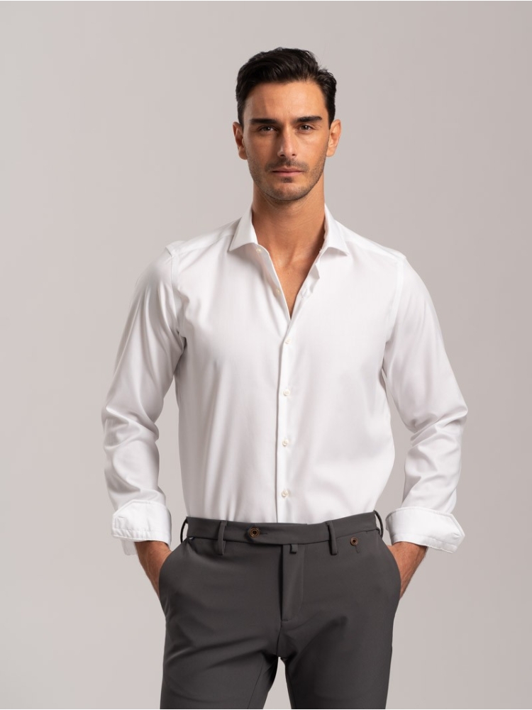 Camicia uomo No-Stiro tinta unita...