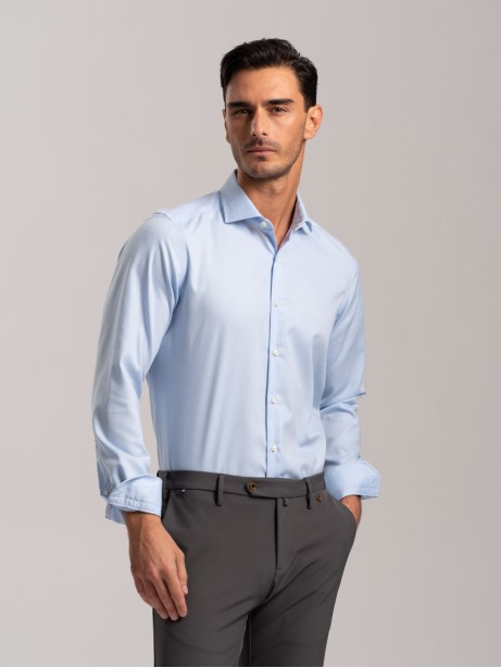 Camicia uomo No-Stiro tinta...