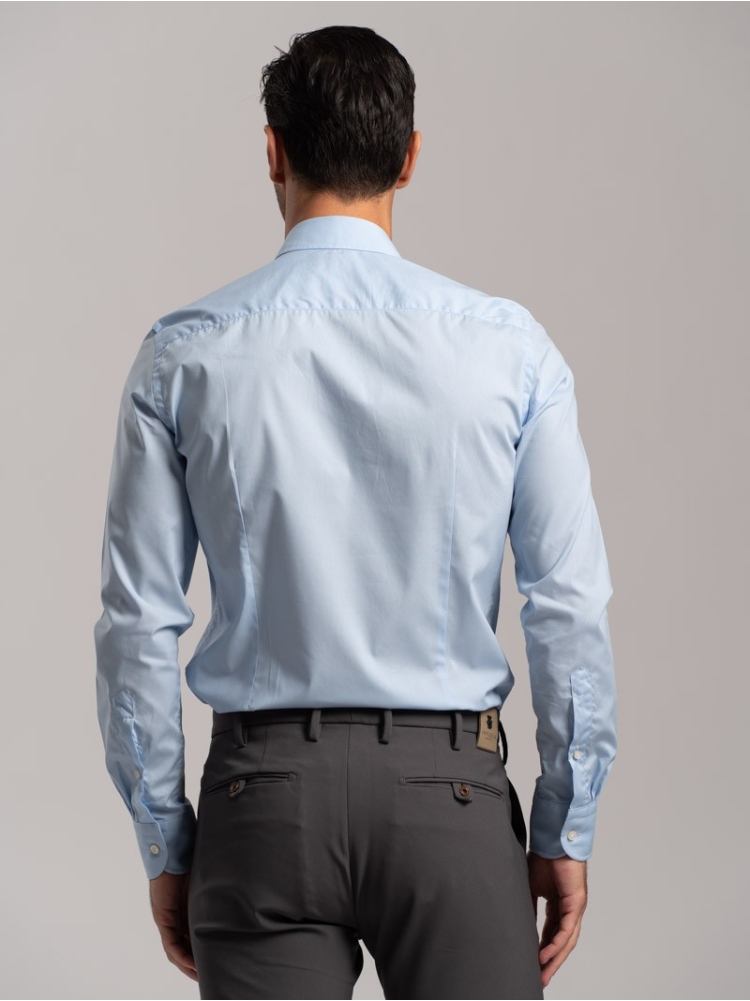 Camicia uomo tinta unita in cotone...