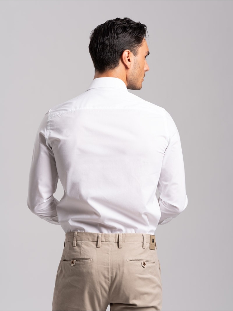 Camicia uomo tinta unita in cotone...