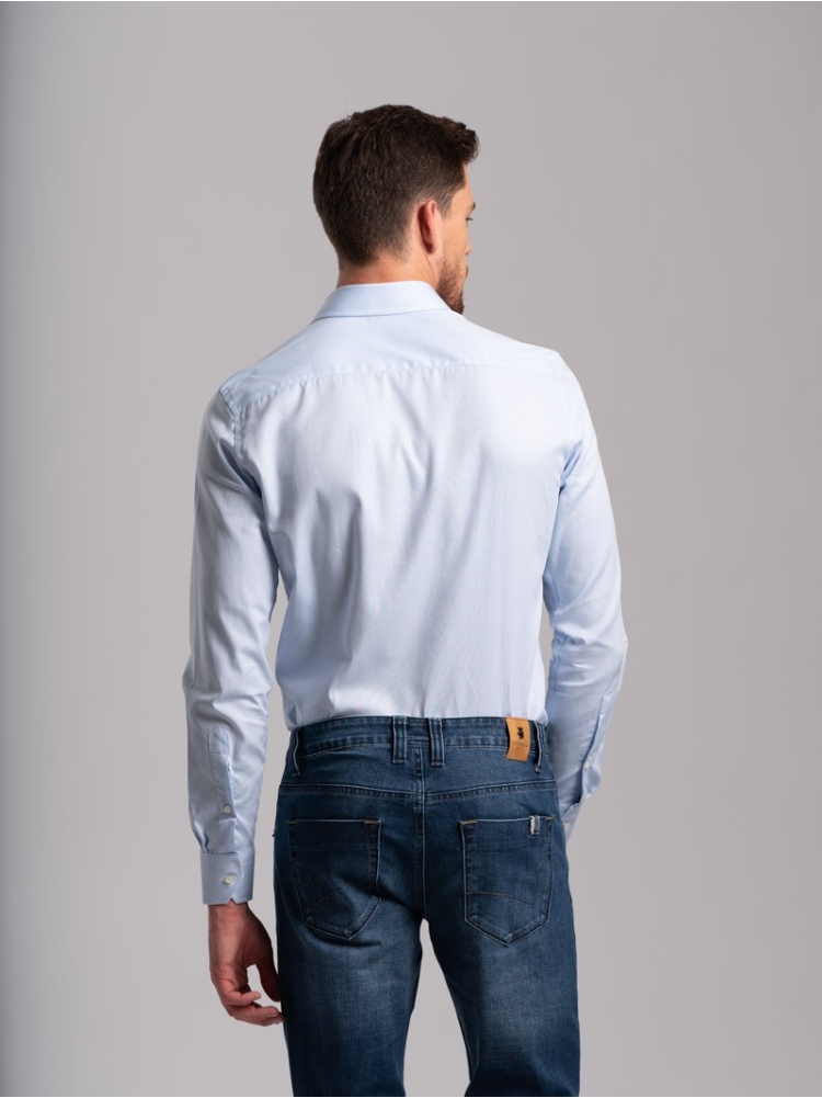 Camicia uomo tinta unita in cotone...