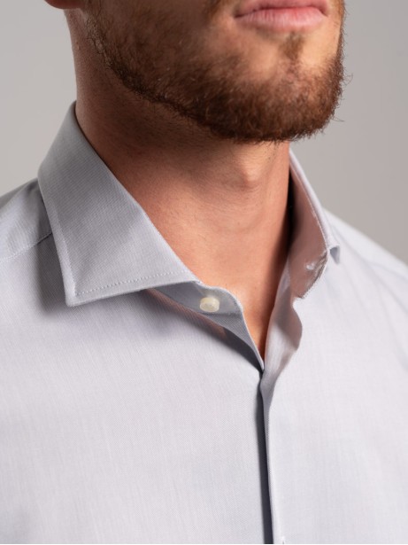 Camicia uomo tinta unita in...