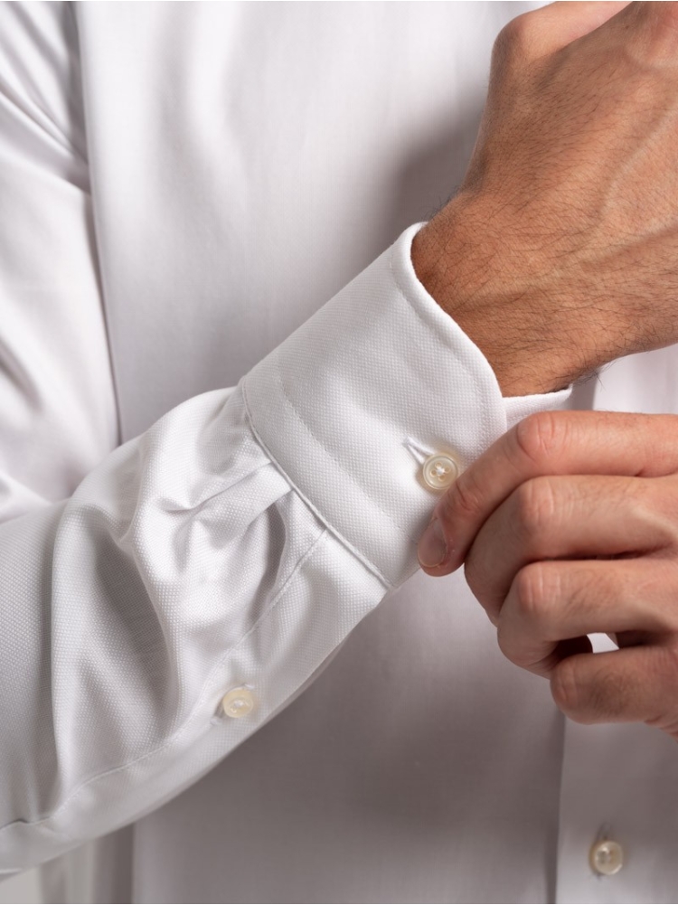 Camicia uomo tinta unita in tessuto...