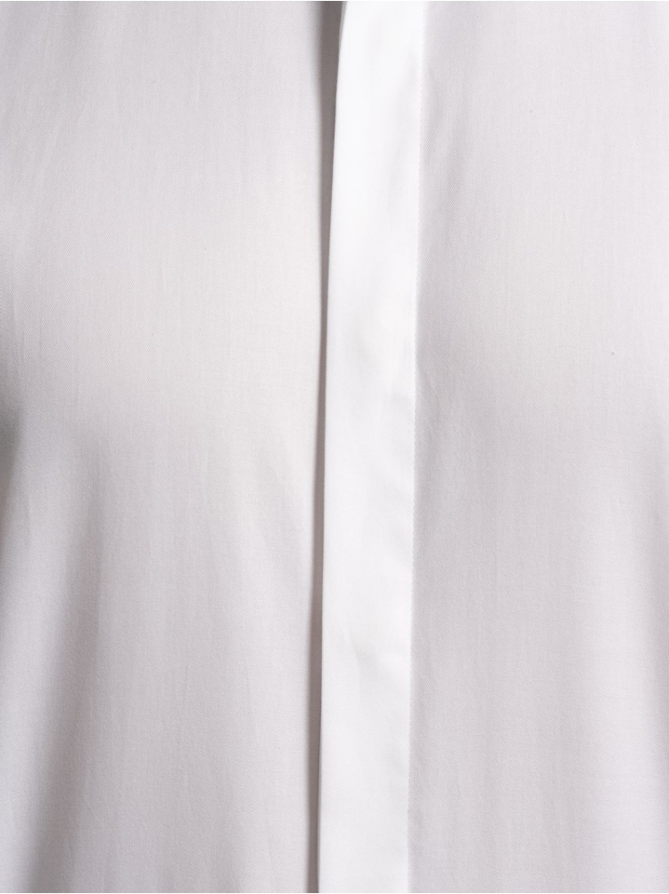 Camicia uomo smoking in tessuto twill...