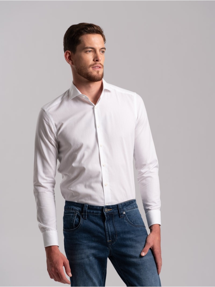 Camicia uomo tinta unita regular fit...